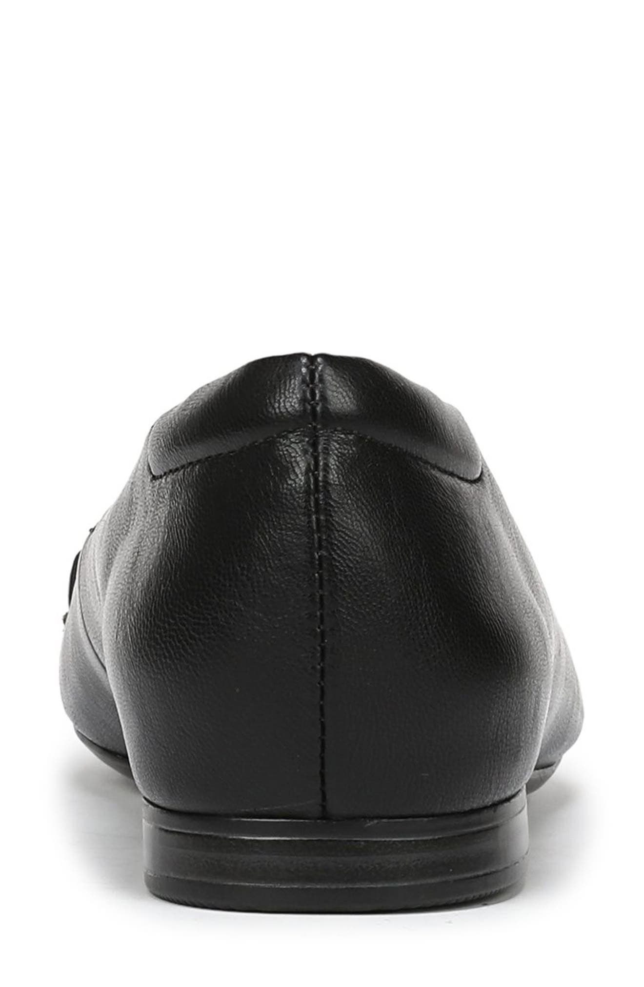 Kendall Flat, Alternate, color, BLACK FAUX LEATHER