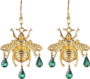 Humanist Beauty Vintage Cicada Gem Earrings