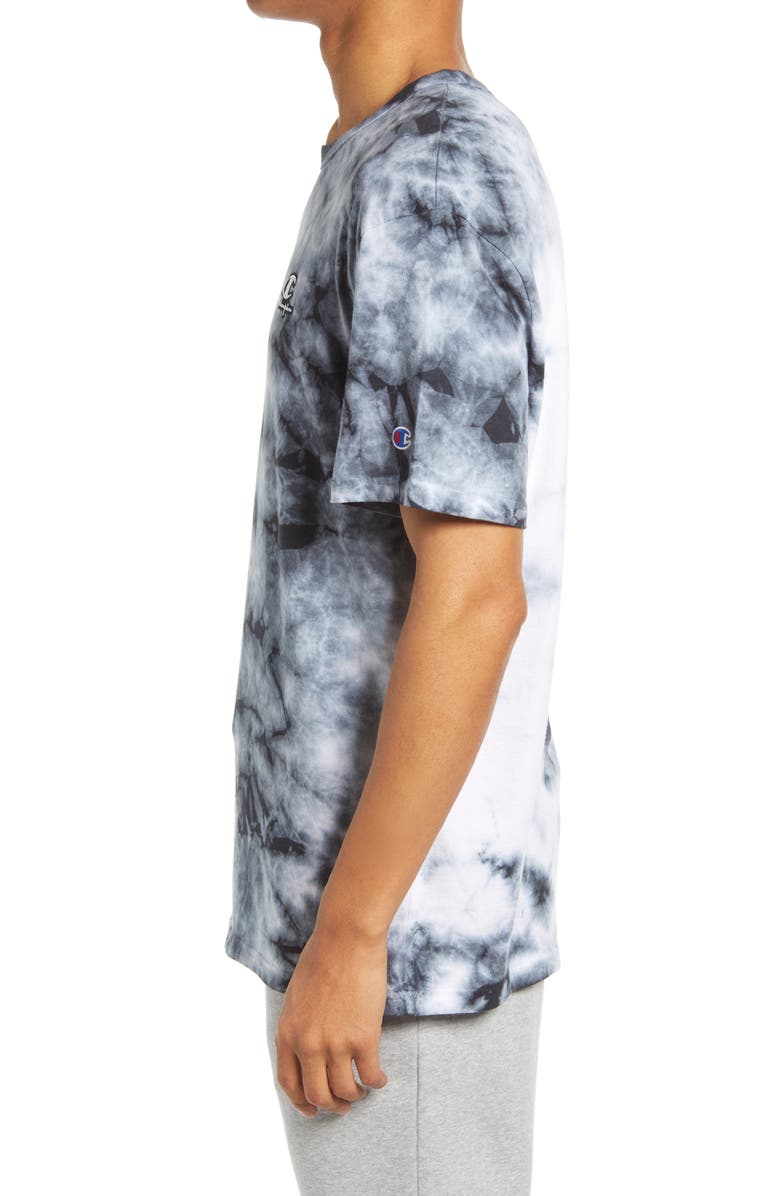 Champion Galaxy Tie Dye Logo T-Shirt, Alternate, color, 