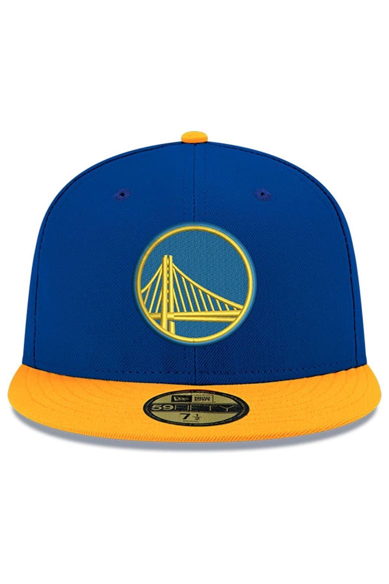 Men's New Era Royal Golden State Warriors 2-Tone 59FIFTY Fitted Hat, Alternate, color, Royal
