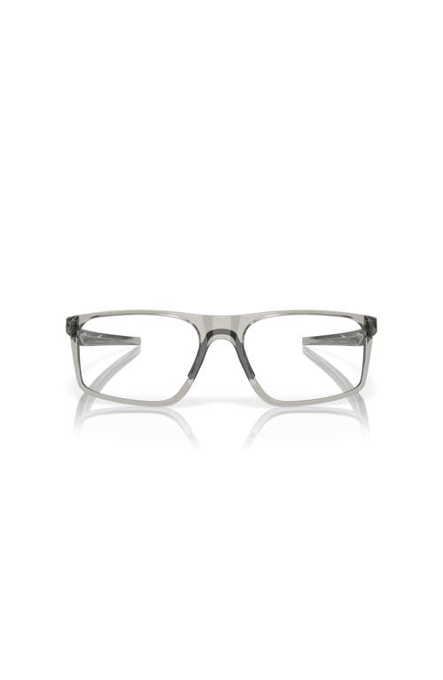 Oakley 56mm Rectangle Optical Glasses In Gray