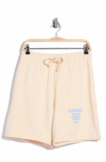 Satellite Logo Detail Cotton Fleece Drawstring Shorts