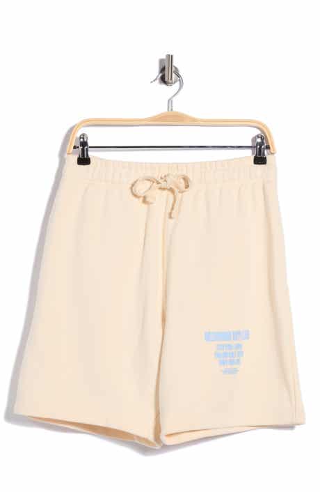 Satellite Logo Detail Cotton Fleece Drawstring Shorts
