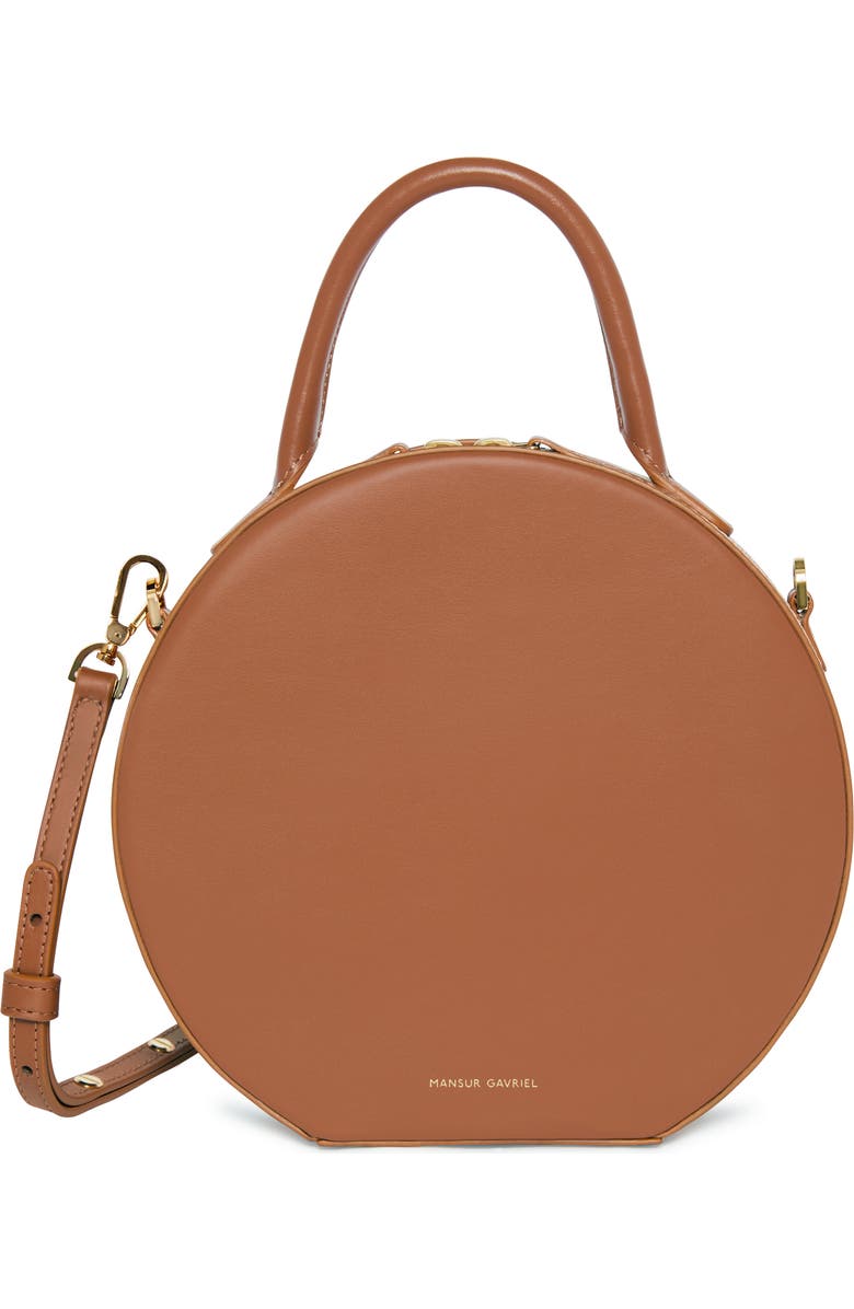 Mansur Gavriel Calfskin Leather Circle Crossbody Bag, Alternate, color,