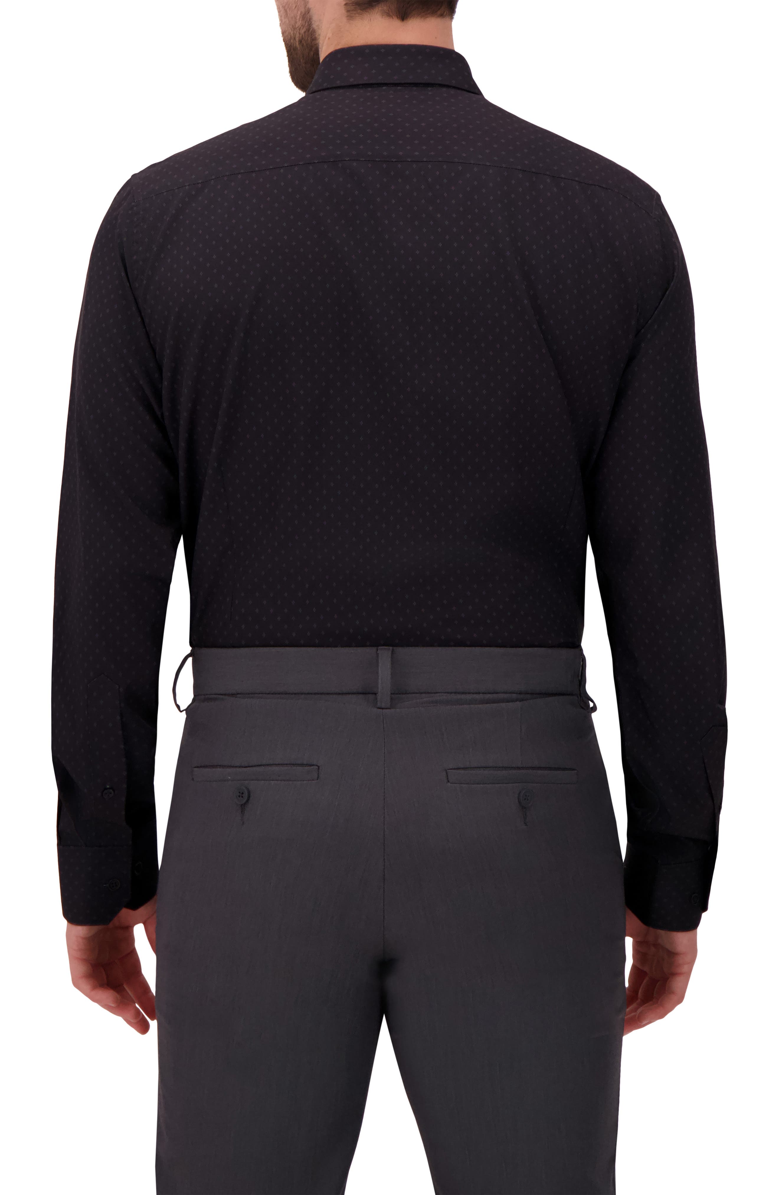 Slim Fit 4-Way Stretch Button Up Shirt - image 2