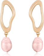Ettika Freshwater Pearl Drop Earrings