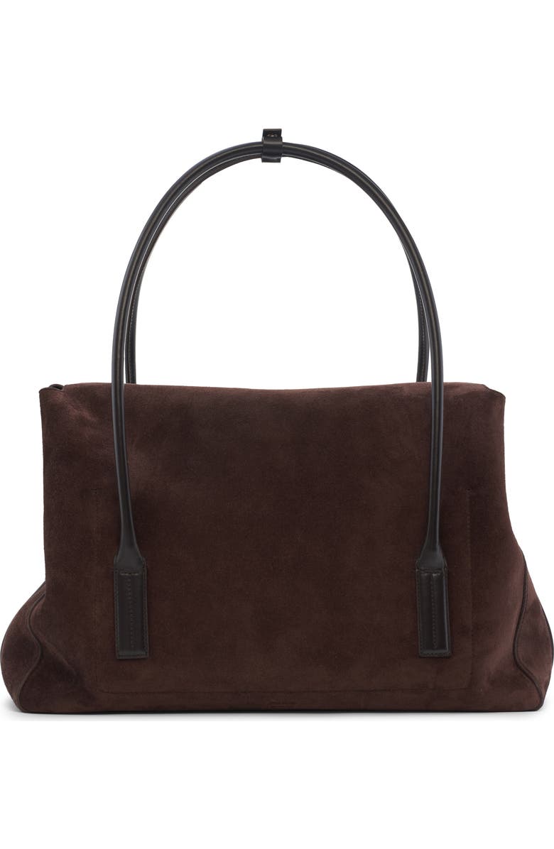 TOM FORD Large Suede Shoulder Bag, Alternate, color, Brown
