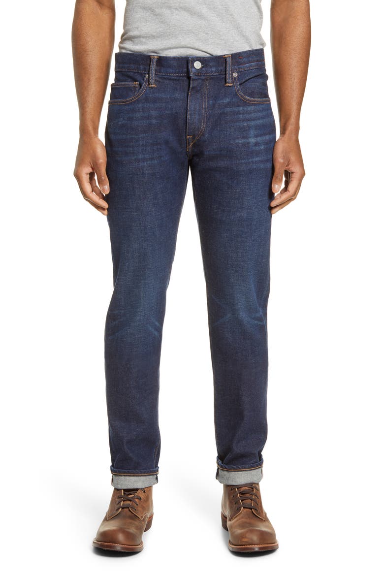 The Pen Slim 14-Ounce Stretch Selvedge Jeans, Main, color, TYLER