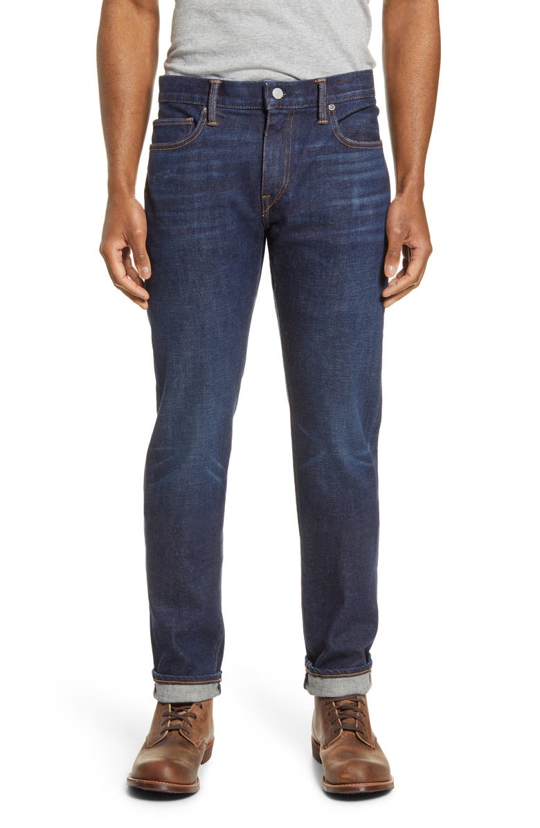 HIROSHI KATO The Pen Slim 14-Ounce Stretch Selvedge Jeans, Main, color, Tyler