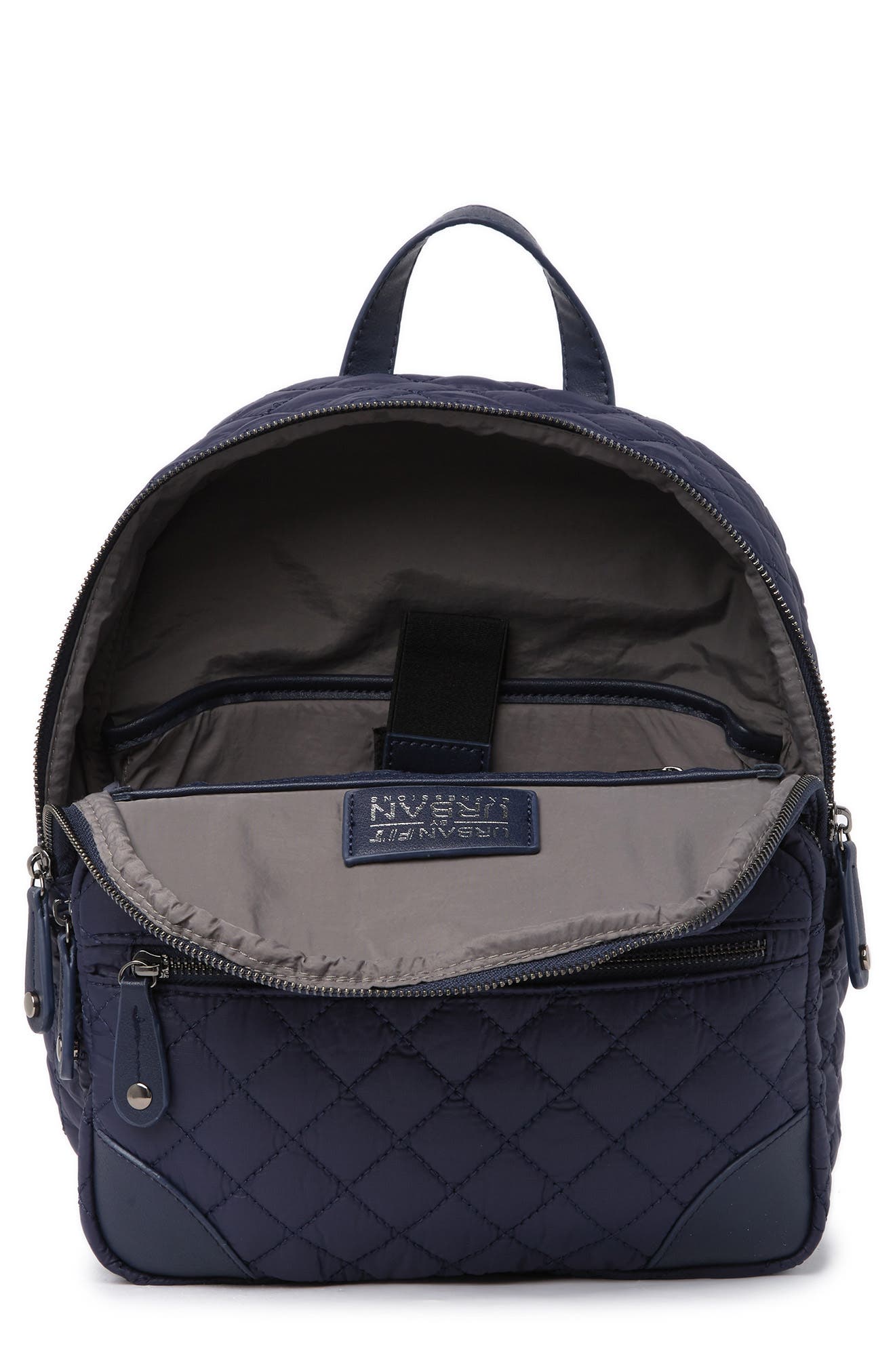 Diamond Quilted Backpack, Alternate, color, MIDNIGHT