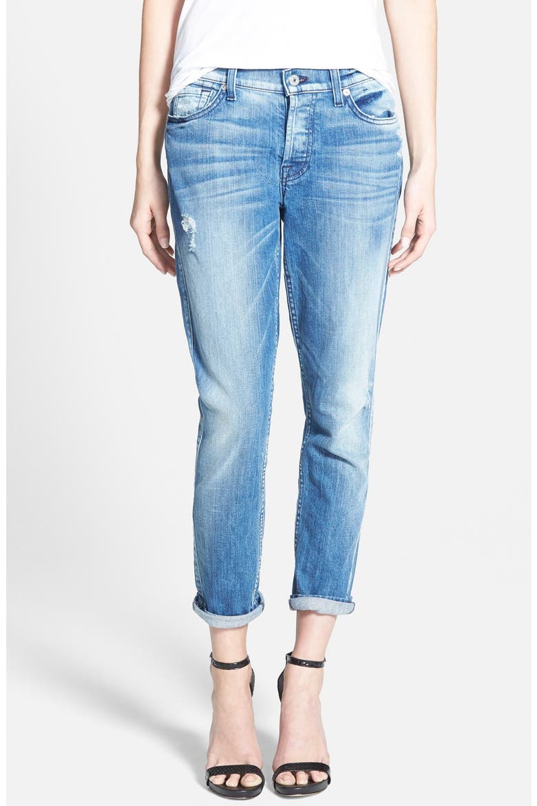 7 For All Mankind® 'Josefina' Boyfriend Jeans, Main, color, RED CAST HERITAGE BLUE