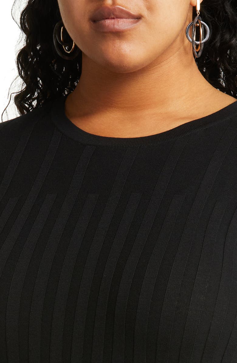 Halogen<sup>®</sup> Rib Crewneck Sweater, Alternate, color,