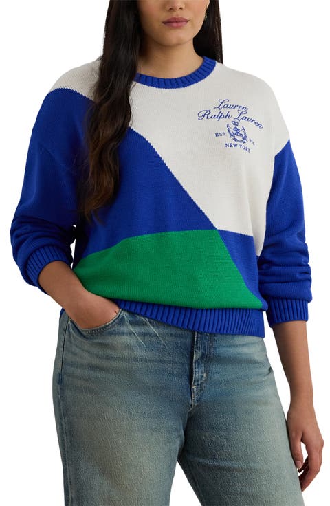 Riednee Colorblock Sweater (Plus)