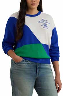 Lauren Ralph Lauren Riednee Colorblock Sweater