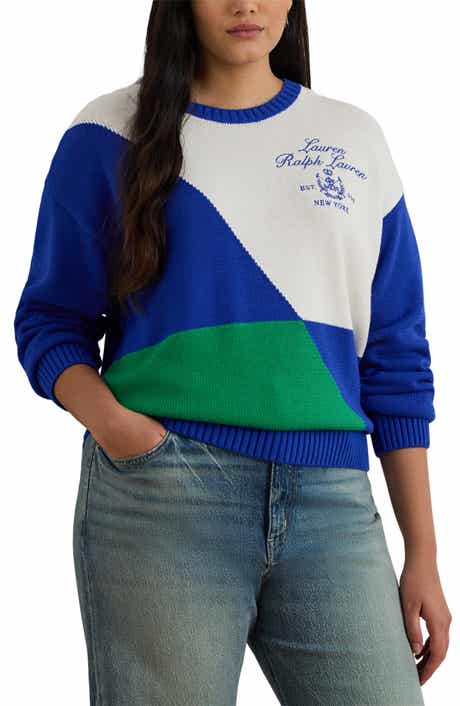 Lauren Ralph Lauren Riednee Colorblock Sweater
