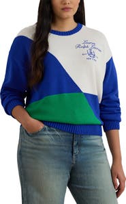Lauren Ralph Lauren Riednee Colorblock Sweater