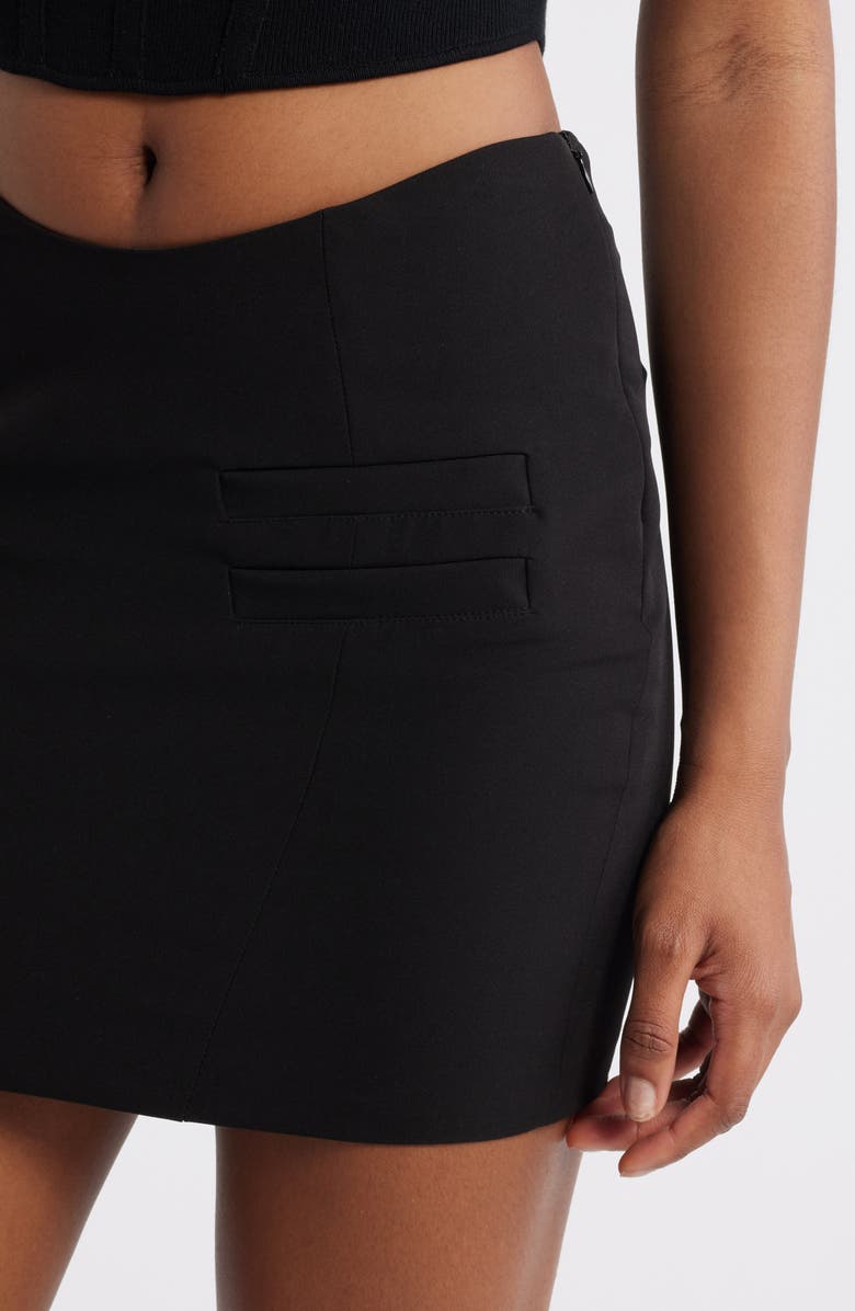 Mistress Rocks Stretch Miniskirt, Alternate, color, Black