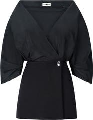 STAUD Orion Mixed Media Minidress