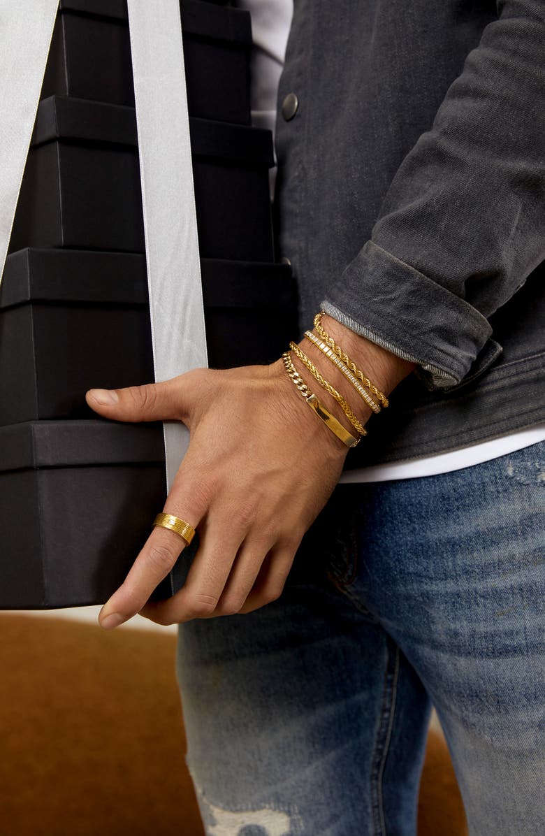 Bony Levy Men's 14K Gold ID Bracelet, Alternate, color, 