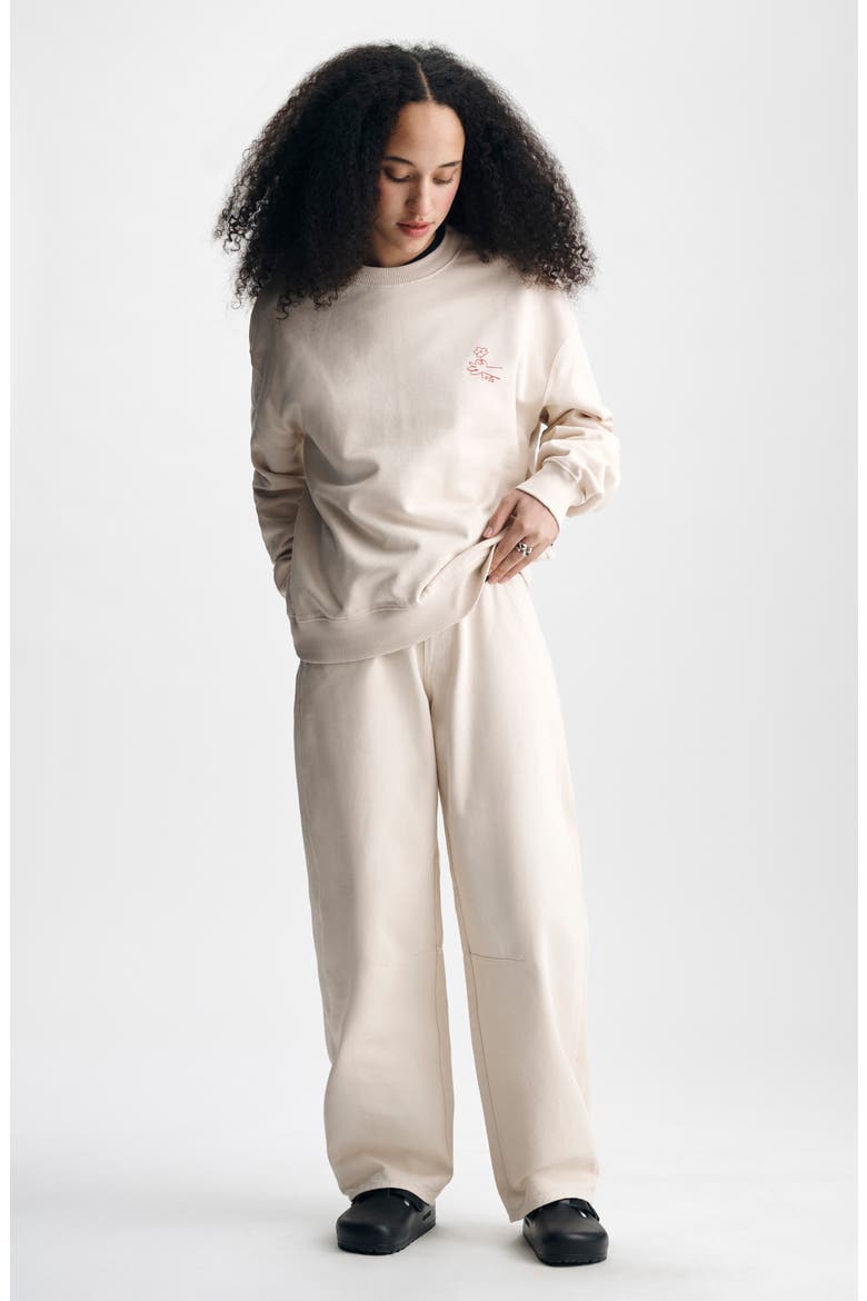 Oversize Graphic Sweatshirt, Alternate, color, SANDSHELL