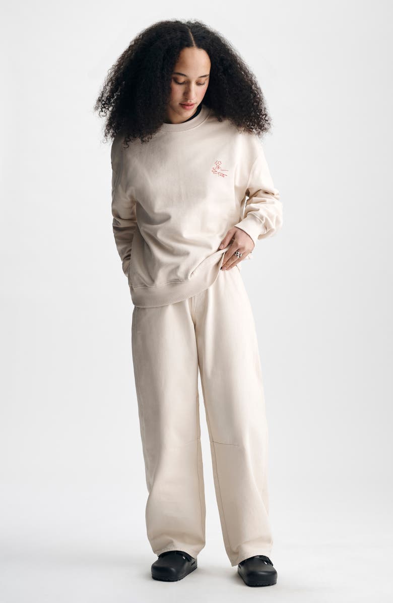 Brooklyn Industries Oversize Graphic Sweatshirt, Alternate, color, Sandshell