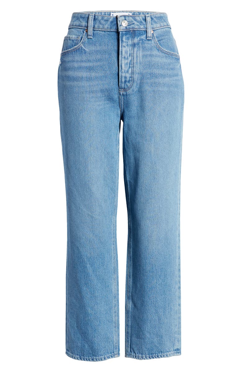 PAIGE Noella Covered Button Fly Crop Jeans, Alternate, color, Coastline