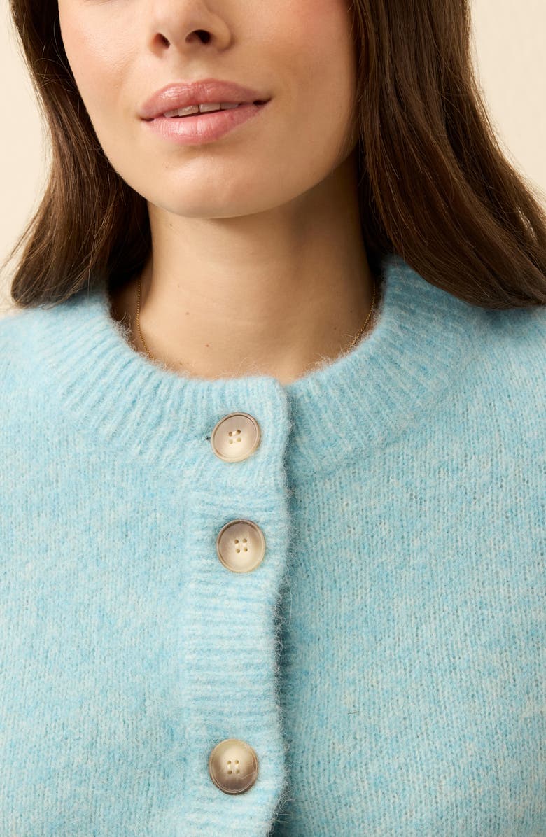 Faherty Alpine Cozy Cardigan, Alternate, color, Lake Blue