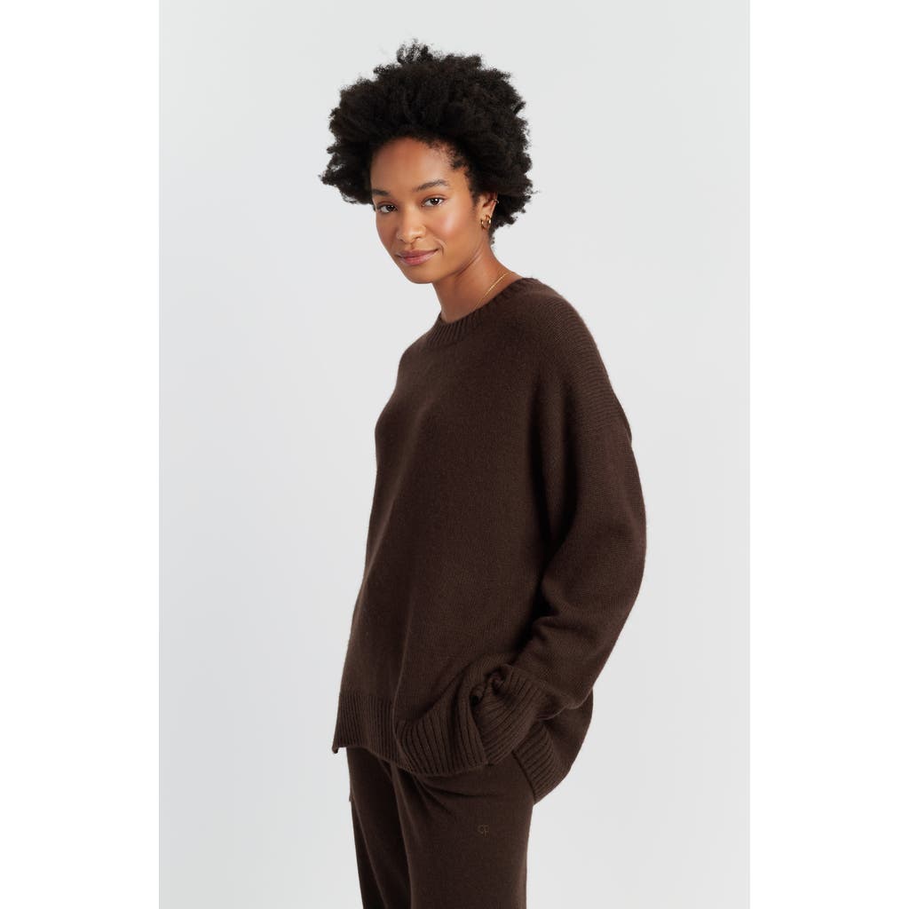 Chinti & Parker Pure Cashmere Crew Neck Sweater In Brown