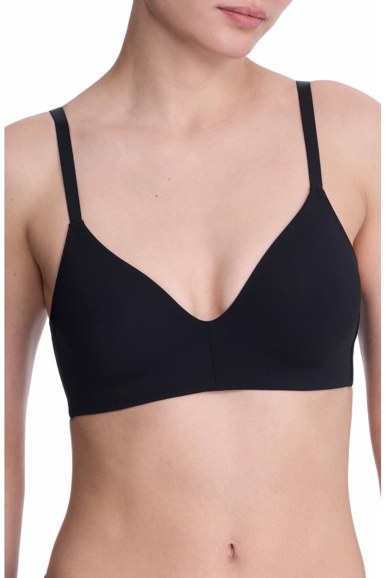 Empower Performance T-Shirt Bra, Main, color, BLACK