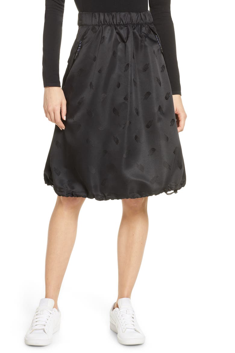 Black Series Logo Jacquard Skirt, Main, color, BLACK