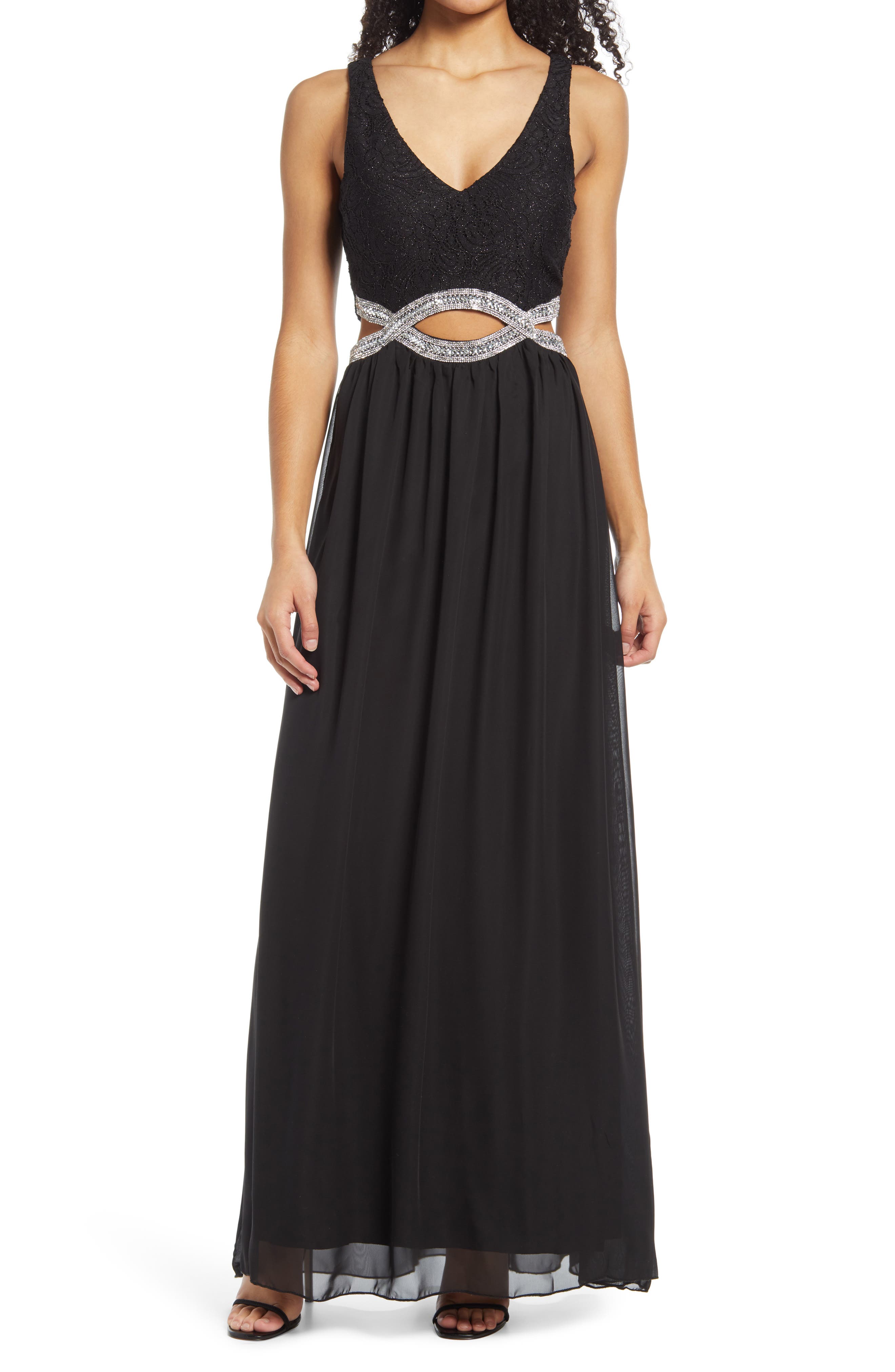 Speechless Infinity Lace & Chiffon Gown (Women) | Nordstrom