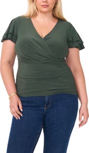 Vince Camuto Surplice V-Neck Top