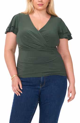 Vince Camuto Surplice V-Neck Top