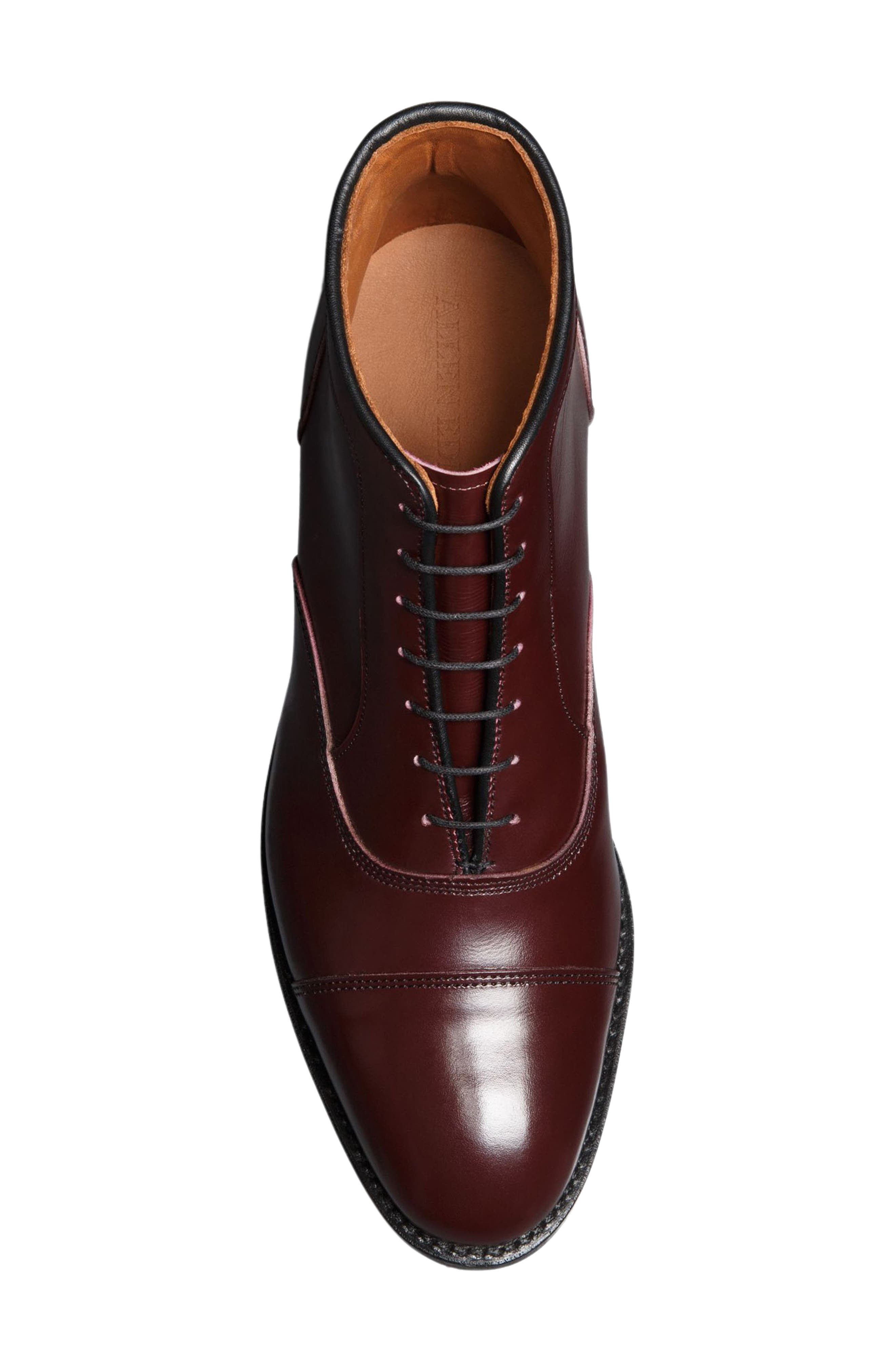 Park Cap Toe Boot, Alternate, color, BURGUNDY
