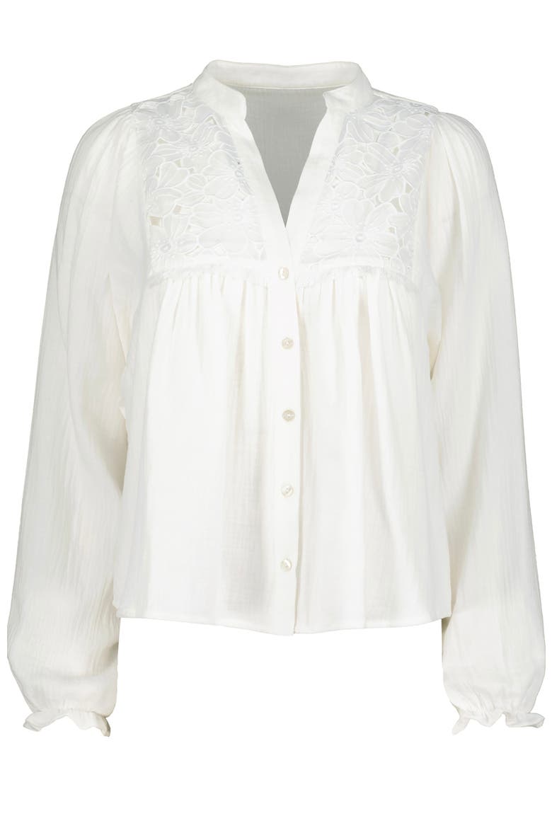 Flora  Texture Blouse, Alternate, color, Salt