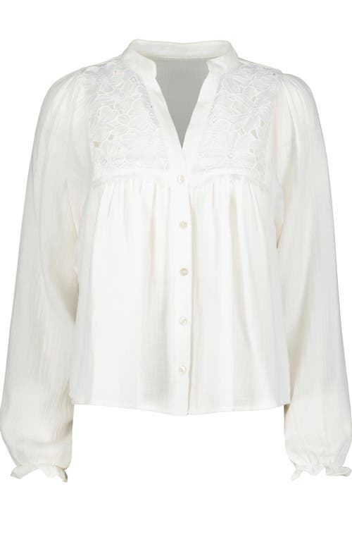 Bishop + Young Flora Texture Blouse In White