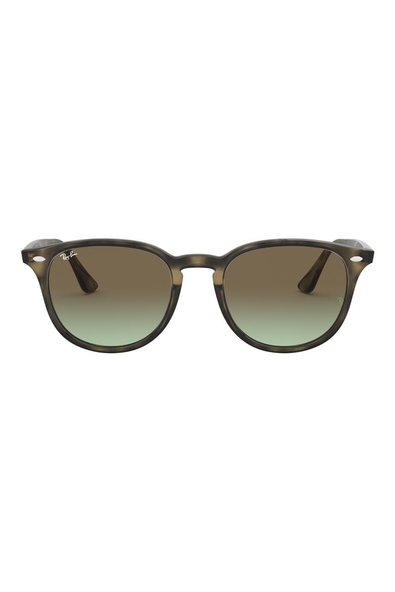 51mm Round Sunglasses, Main, color, GREEN HAVANA