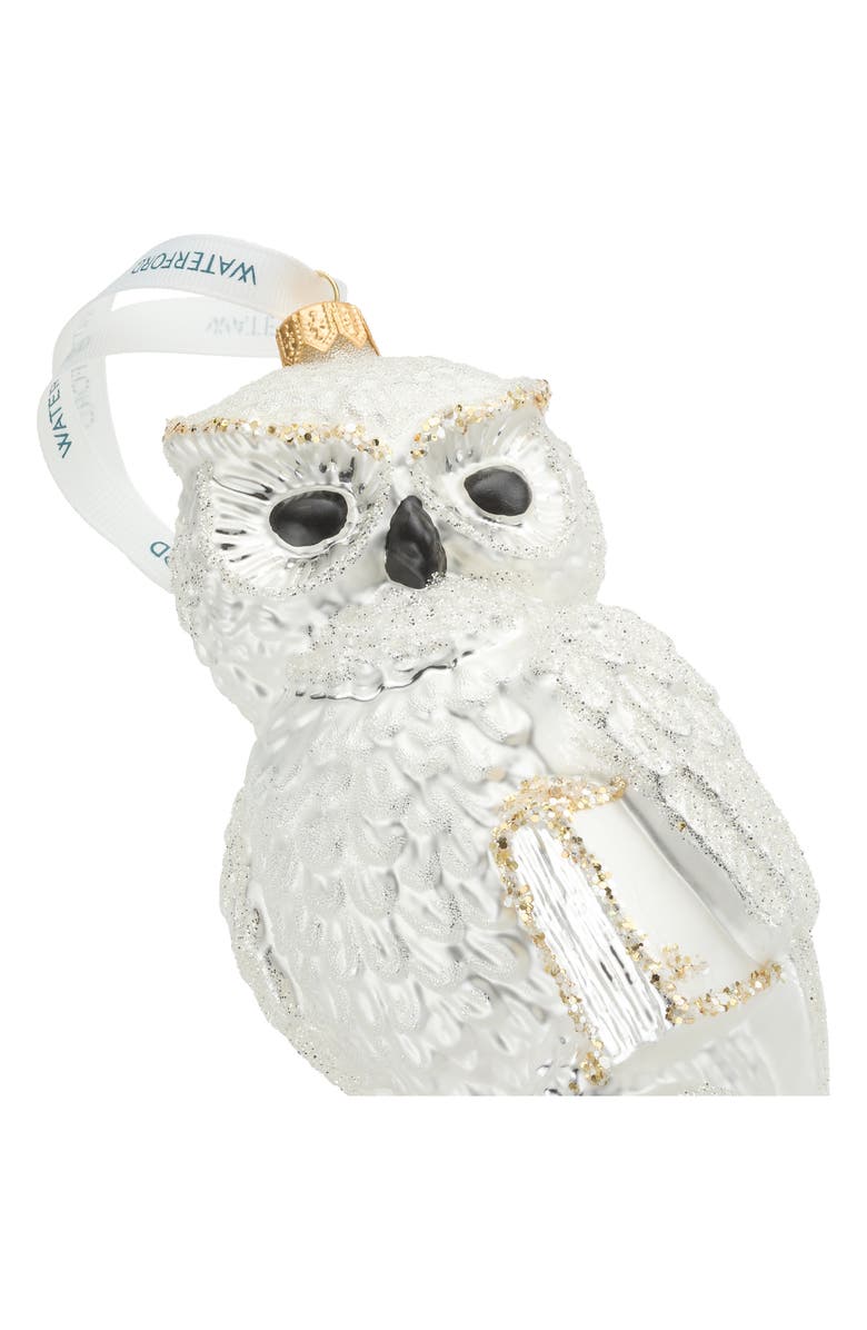 Waterford Holiday Heirlooms Owl Glass Ornament, Alternate, color, Multi