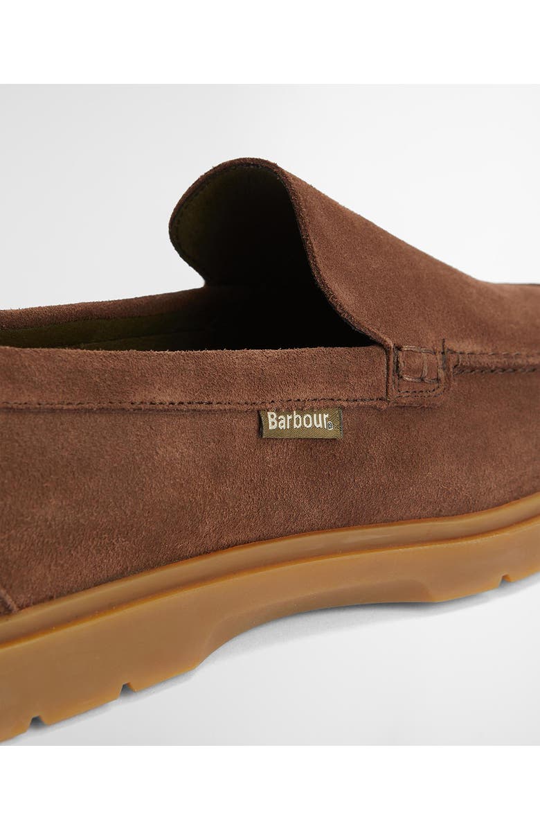 Barbour Carty Moc Toe Loafer, Alternate, color, Choco
