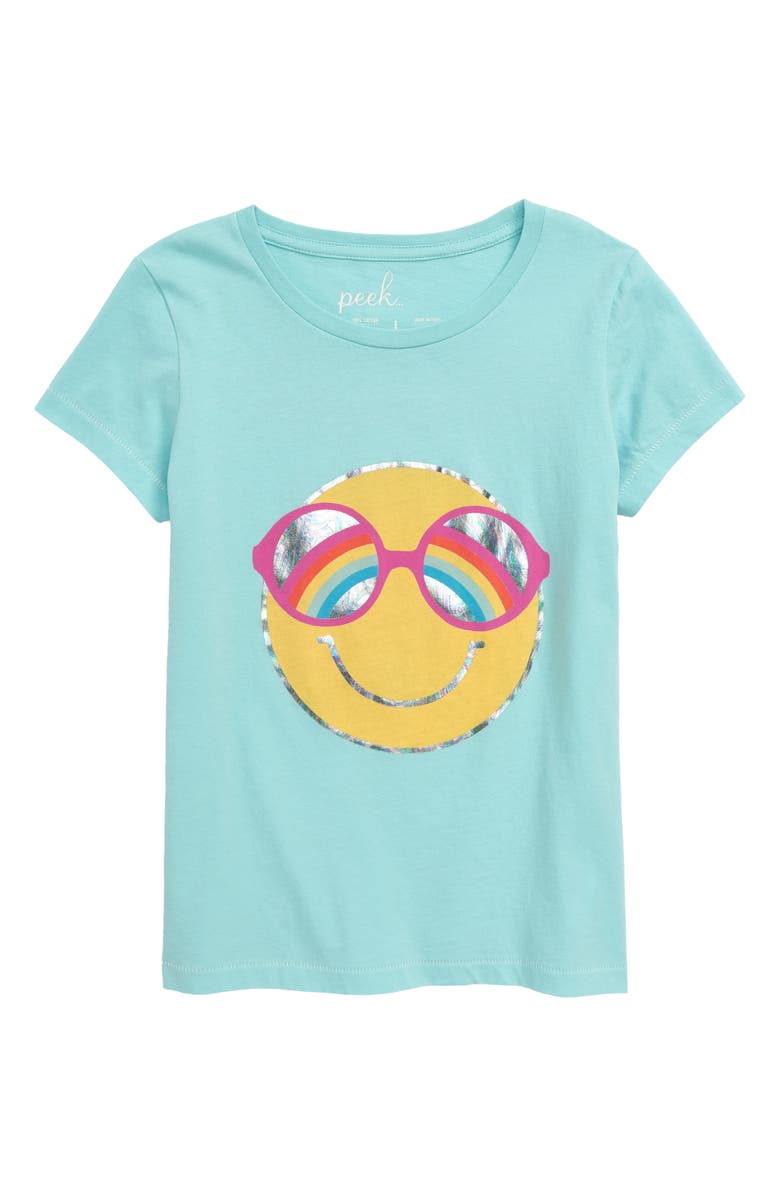 Peek Aren't You Curious Happy Graphic Tee, Main, color, 