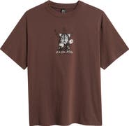 Brain Dead Time is Nigh Cotton Graphic T-Shirt