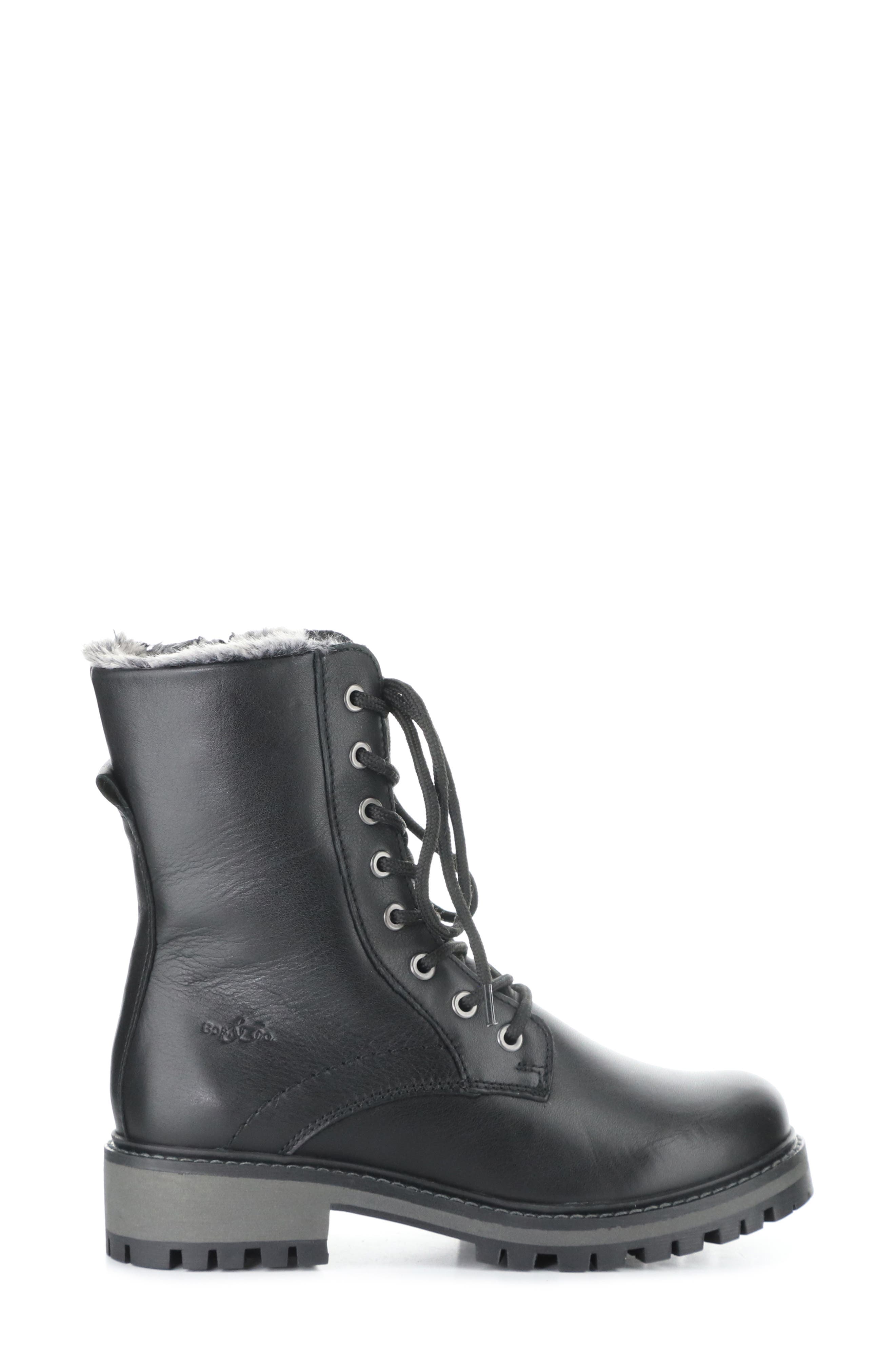 Bos. & Co. Asher Waterproof Faux Fur Bootie, Alternate, color, Black