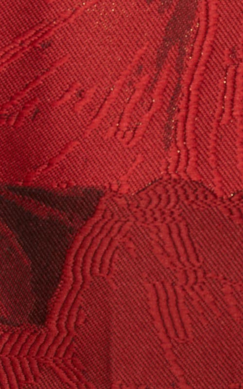 LA DOUBLEJ LA DOUBLEJ BAIA CROP TOP JACQUARD RUBY RED 