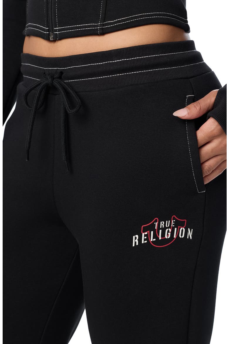 Straight Leg Fleece Pants, Alternate, color, JET BLACK
