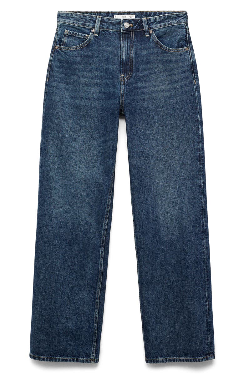 MANGO Miami Straight Leg Jeans, Alternate, color, Dark Blue