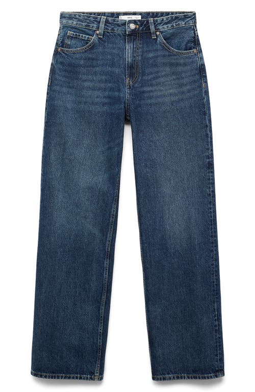 Mango Miami Straight Leg Jeans In Blue