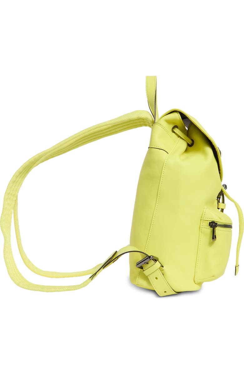 Longchamp LC3D Small Leather Backpack, Alternate, color, Neon