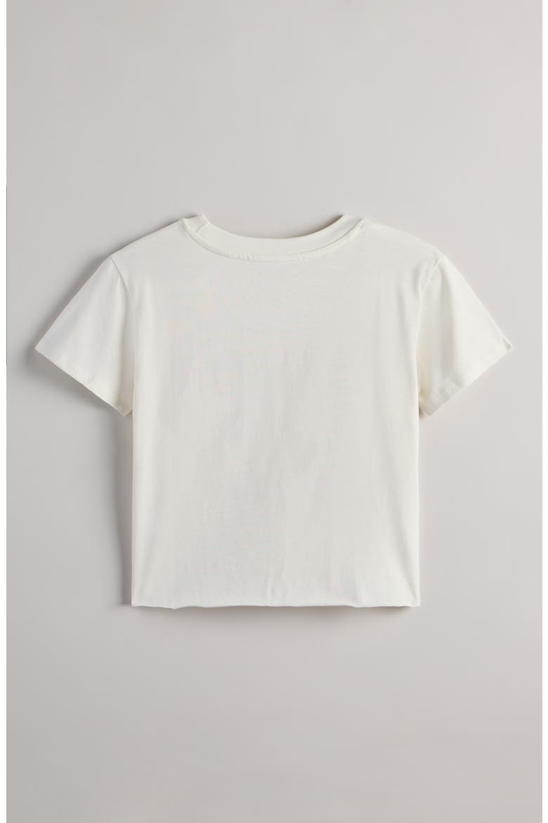 Kids' Crop Cotton Graphic T-Shirt, Alternate, color, IVORY LOS ANGELES