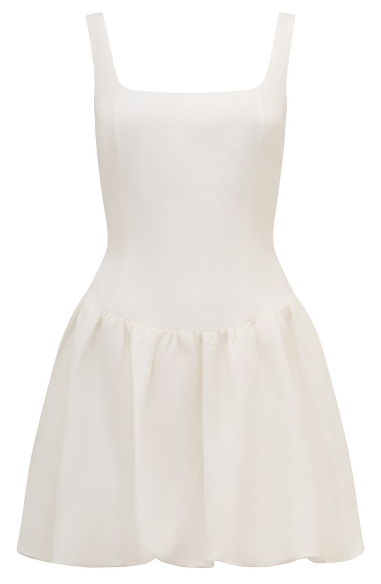 Ever New Heidi Bubble Hem Minidress, Alternate, color, Star White