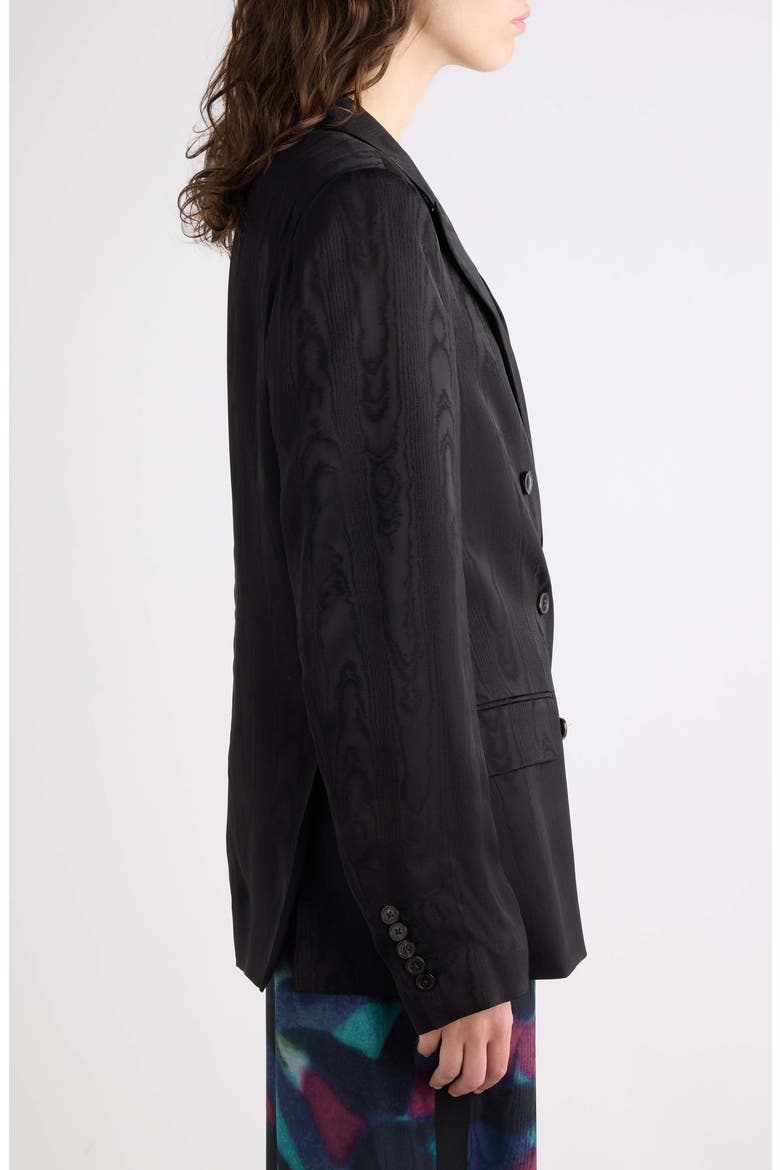 Barrysta Moire Double Breasted Jacket, Alternate, color, BLACK